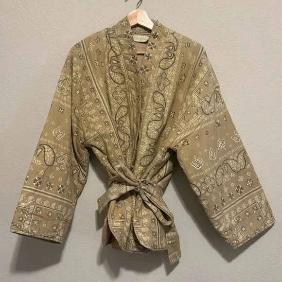 MES DEMOISELLES PARIS KIMONO JACKET SZ 2/L - Picture 2 of 8